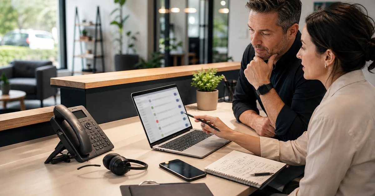 One-Number AI Handoff Map for AI-ready business phone buyers.